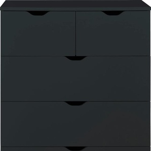 Kommode INOSIGN Banta Sideboards Gr. B/H/T: 80 cm x 102 cm x 40 cm, 5, schwarz Kommode