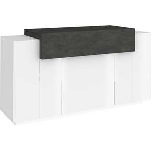 Kommode INOSIGN Coro Sideboards Gr. B/H/T: 140 cm x 86 cm x 45 cm, weiß (weiß, schiefer) Kommode