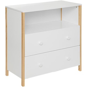 Kommode Kima Holz, weiß