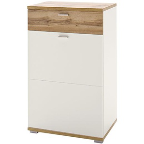 Kommode Kunra I 58 x 95 x 40cm Türanschlag links Weiß