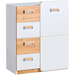 Kommode LORENTO LR6 weiß / esche nash