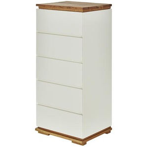 Kommode  Messina ¦ weiß ¦ Maße (cm): B: 51 H: 115 T: 40.0