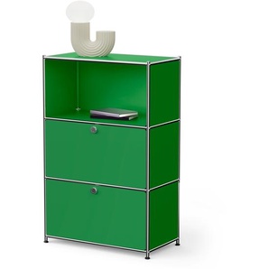 Kommode Metall »CN3« mit 2 Klappenfächern, grün