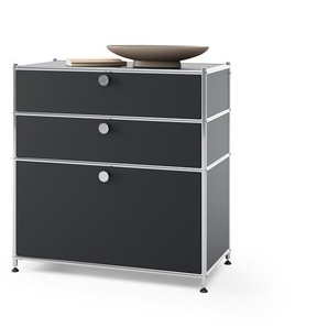 Kommode Metall »CN3« mit 3 Schubladen, schwarz