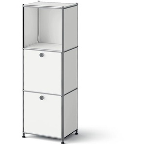 Kommode »Metall CN3 Slim Line« mit 2 Klappenfächern, weiß