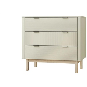 Kommode  Miloo ¦ beige ¦ Maße (cm): B: 52,4 H: 90,4