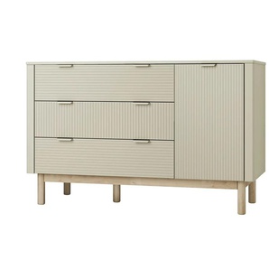 Kommode Miloo - beige - Materialmix - 52,4 cm - 90,4 cm | Möbel Kraft
