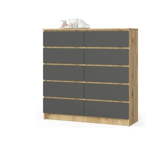 Kommode mit 10 Schubladen Kersten ¦ mehrfarbig ¦ Maße (cm): B: 120 H: 121