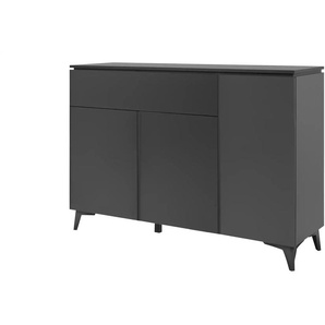 Kommode  Dimarro ¦ schwarz ¦ Maße (cm): B: 133 H: 92 T: 40.0