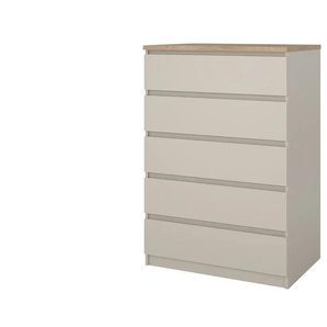 Kommode  Nardo ¦ beige ¦ Maße (cm): B: 77 H: 111,3 T: 50.0