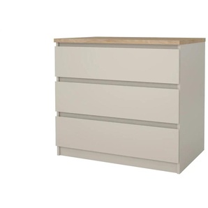 Kommode  Nardo ¦ beige ¦ Maße (cm): B: 77 H: 70,1 T: 50.0