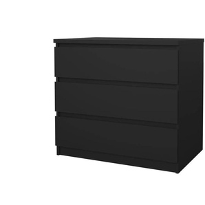 Kommode  Nardo ¦ schwarz ¦ Maße (cm): B: 77 H: 70,1 T: 50.0