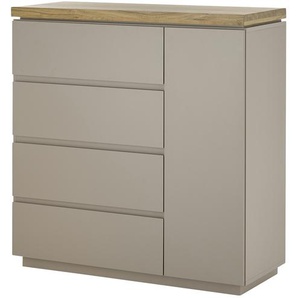 Sideboard  Brohl ¦ grau ¦ Maße (cm): B: 100 H: 104 T: 40.0