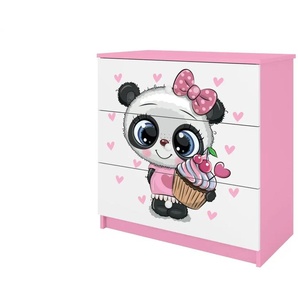 Kommode  Panda ¦ rosa/pink ¦ Maße (cm): B: 81 H: 80,5