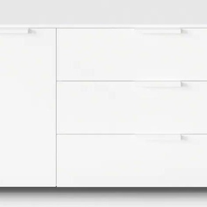 Kommode RAUCH Flipp Sideboards Gr. B/H/T: 160 cm x 61 cm x 42 cm, 3, weiß (alpinweiß) Kommode 2-türig mit 3 Schubladen und Soft-Close-Funktion