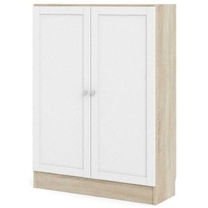 Kommode Regal Base Eiche weiß Büro Wohnzimmer Buffet Schrank Sideboard Möbel