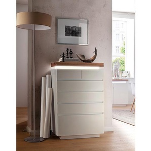 Kommode II 73 x 114 x 40cm Braun/Weiß