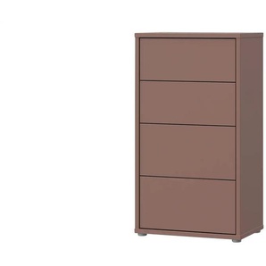 Kommode - rot - Materialmix - 54,8 cm - 99,1 cm - cm 34,9 | Möbel Kraft