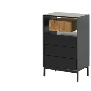 Kommode  Schiava ¦ schwarz ¦ Maße (cm): B: 60 H: 95 T: 40.0