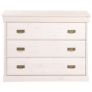 Kommode Schubladenkommode Wäschekommode massiv Kiefer Sideboard Anrichte Weiß