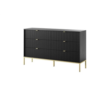 Kommode  Nova ¦ schwarz ¦ Maße (cm): B: 154 H: 91