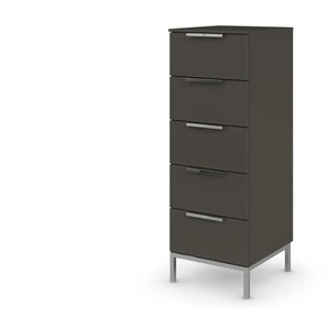 Kommode - schwarz - Materialmix - 40 cm - 111 cm | Möbel Kraft