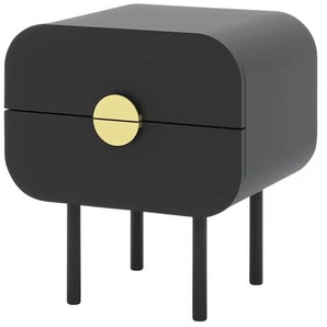 Kommode - schwarz - Materialmix - 50 cm - 55 cm - cm 39,5 | Möbel Kraft