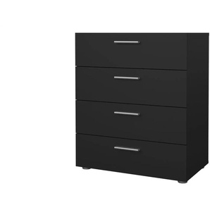 Kommode - schwarz - Materialmix - 70 cm - 82 cm - cm 40,3 | Möbel Kraft