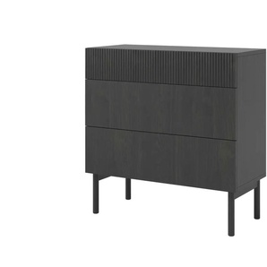 Selsey Kommode - schwarz - Materialmix - 90 cm - 90,6 cm - cm 38,0 | Möbel Kraft