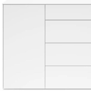 Kommode SET ONE BY MUSTERRING Riverside Sideboards Gr. B/H/T: 131 cm x 97 cm x 42 cm, 4, weiß (ice white supermatt) Kommode Grifflos mit Push to Open Funktion, In 2 Farben erhältlich