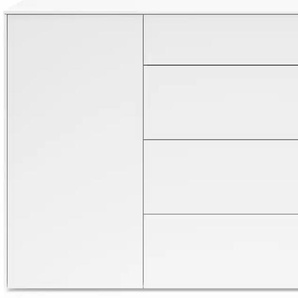 Kommode SET ONE BY MUSTERRING Riverside Sideboards Gr. B/H/T: 169 cm x 97 cm x 42 cm, 4, weiß (ice white supermatt) Kommode Grifflos mit Push to Open Funktion, In 2 Farben erhältlich