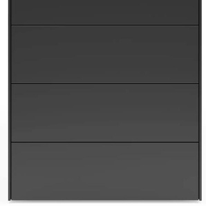 Kommode SET ONE BY MUSTERRING Riverside Sideboards Gr. B/H/T: 82 cm x 97 cm x 42 cm, 4, schwarz (vulkanschwarz supermatt) Kommode Grifflos mit Push to Open Funktion, In 2 Farben erhältlich