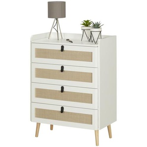 Kommode  Seveso ¦ weiß ¦ Maße (cm): B: 70 H: 93 T: 40.0