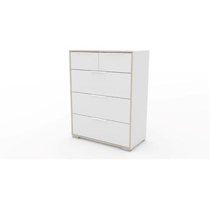 Kommode SIGNE Sidebaord Anrichte Schrank weiß/Eiche