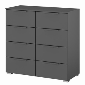 Kommode x8 80 x 81 x 42cm Grau/Graphit Korpusfarbe
