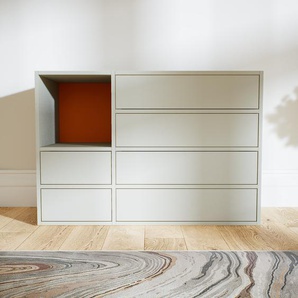 Kommode Taupe - Design-Lowboard: Schubladen in Taupe - Hochwertige Materialien - 115 x 79 x 53 cm, Selbst zusammenstellen