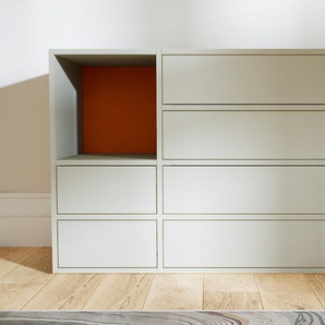 Kommode Taupe - Design-Lowboard: Schubladen in Taupe - Hochwertige Materialien - 115 x 79 x 53 cm, Selbst zusammenstellen
