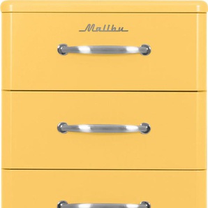 Kommode TENZO Malibu Sideboards Gr. B/H: 41 cm x 111 cm, 6, gelb (sunny yellow) Kommode mit dem Malibu Logo auf der obersten Schubladenfront, Höhe 111 cm