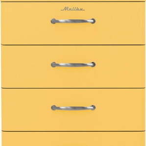 Kommode TENZO Malibu Sideboards Gr. B/H: 60 cm x 111 cm, gelb (sunny yellow) Kommode mit dem Malibu Logo auf der obersten Schubladenfront, Höhe 111 cm