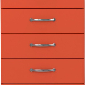 Kommode TENZO Malibu Sideboards Gr. B/H: 60 cm x 111 cm, rot (red sand) Kommode mit dem Malibu Logo auf der obersten Schubladenfront, Höhe 111 cm