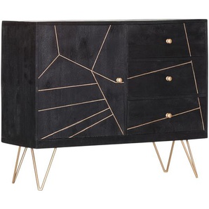 Kommode I 105 x 88 x 43cm Schwarz
