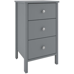 Kommode TRONE 3 Schubladen dunkelgrau Sideboard Highboard Schrank Flur Diele