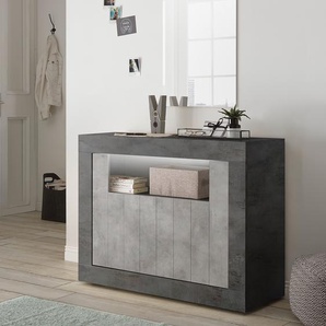 Kommode Urbino 110 x 86 x 43cm Grau/Hellgrau/Dunkelgrau