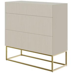 Selsey Kommode  Veldio ¦ beige ¦ Maße (cm): B: 90 H: 90
