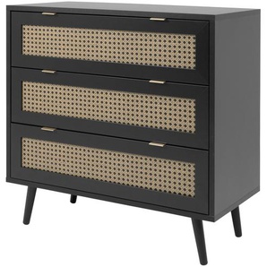 Kommode  Vienna ¦ schwarz ¦ Maße (cm): B: 80 H: 80 T: 40.0