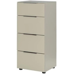 Kommode Vitreo Neo ¦ beige ¦ Maße (cm): B: 45 H: 99 T: 40.0