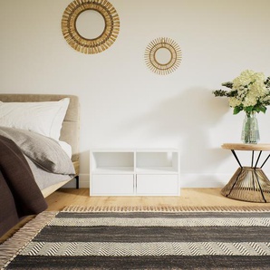 Kommode Weiß - Design-Lowboard: Schubladen in Weiß - Hochwertige Materialien - 79 x 40 x 34 cm, Selbst zusammenstellen