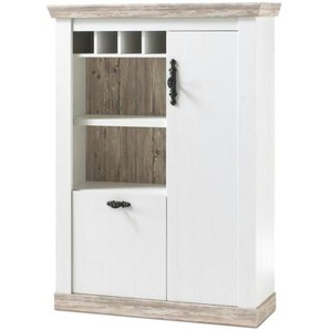 Kommode  Roble ¦ weiß ¦ Maße (cm): B: 105 H: 37 T: 37.0