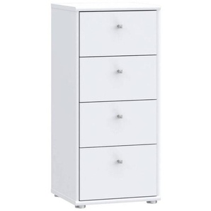 Xxxl Kommode, Weiß, Holzwerkstoff, 4 Schubladen, 38.6x85.5x34.8 cm, Typenauswahl, Beimöbel erhältlich, stehend, Wohnzimmer, Kommoden & Sideboards,