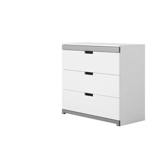 Kommode - weiß - Materialmix - 100 cm - 90 cm | Möbel Kraft
